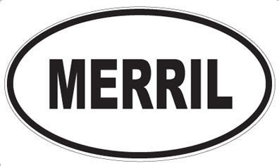 MERRIL - Oval Sticker