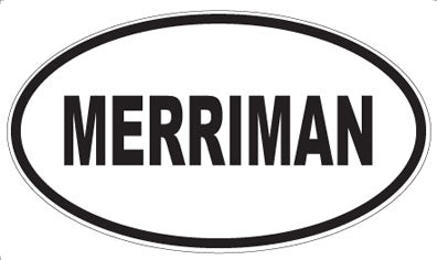 MERRIMAN - Oval Magnet
