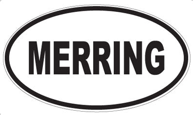 MERRING - Oval Sticker