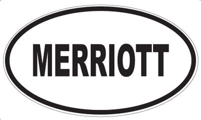 MERRIOTT - Oval Magnet