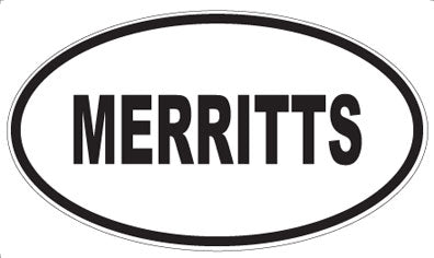 MERRITTS - Oval Sticker