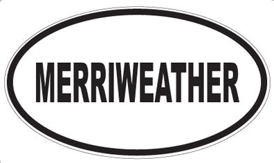 MERRIWEATHER - Oval Magnet