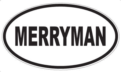 MERRYMAN - Oval Sticker