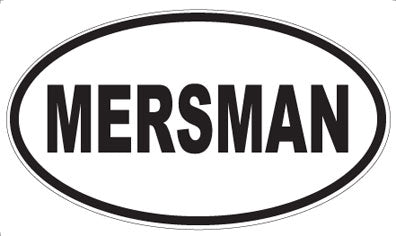 MERSMAN - Oval Magnet