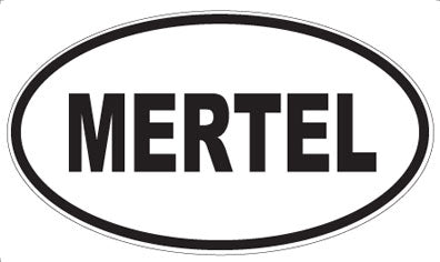 MERTEL - Oval Magnet