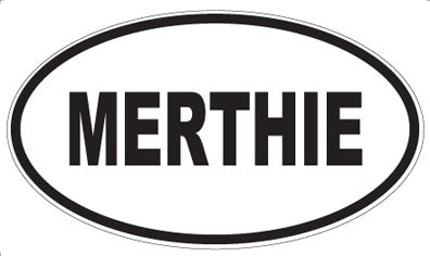 MERTHIE - Oval Magnet