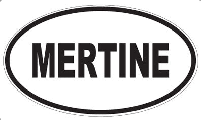 MERTINE - Oval Sticker
