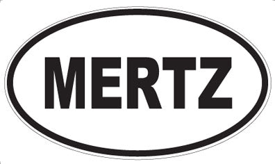 MERTZ - Oval Sticker