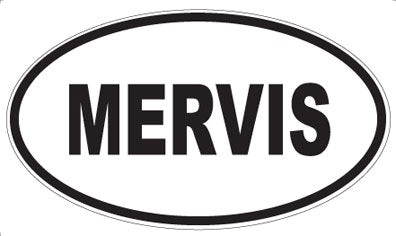 MERVIS - Oval Magnet
