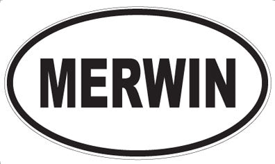 MERWIN - Oval Magnet
