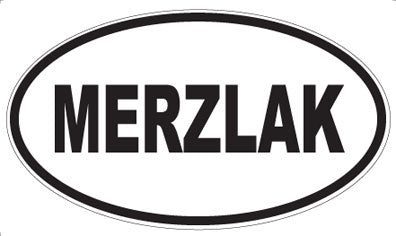 MERZLAK - Oval Magnet