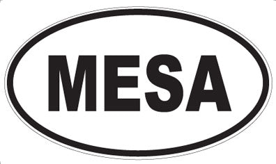 MESA - Oval Sticker