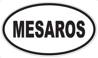 MESAROS - Oval Sticker