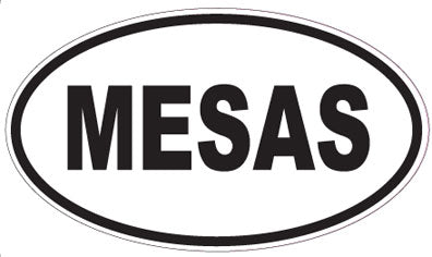 MESAS - Oval Sticker