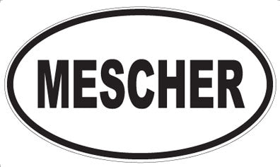 MESCHER - Oval Sticker