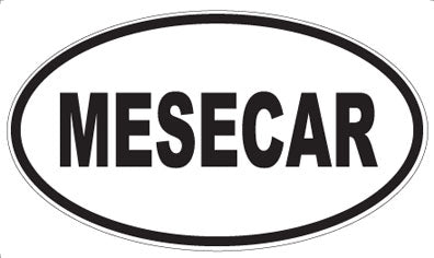 MESECAR - Oval Sticker