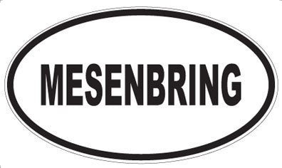 MESENBRING - Oval Sticker