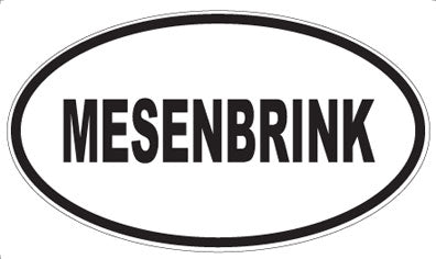 MESENBRINK - Oval Sticker