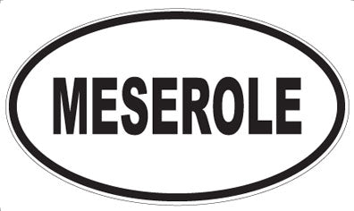MESEROLE - Oval Sticker