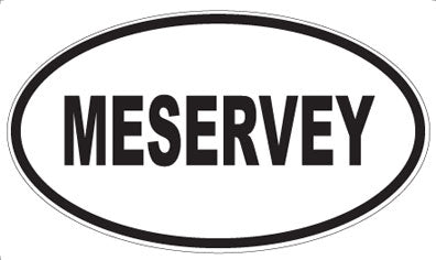MESERVEY - Oval Magnet