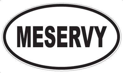 MESERVY - Oval Sticker