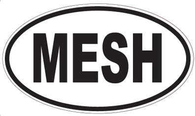 MESH - Oval Sticker