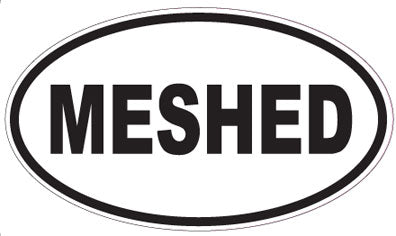 MESHED - Oval Sticker