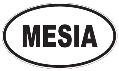 MESIA - Oval Sticker