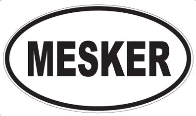 MESKER - Oval Sticker