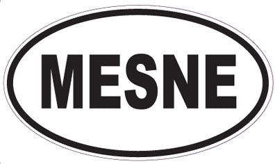 MESNE - Oval Sticker