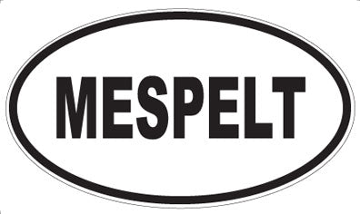 MESPELT - Oval Magnet