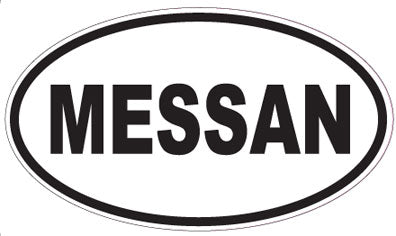 MESSAN - Oval Sticker