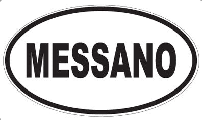MESSANO - Oval Sticker