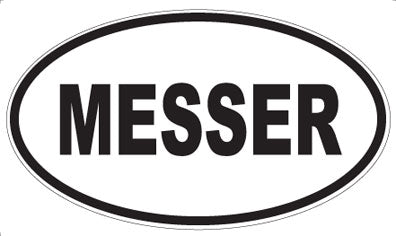 MESSER - Oval Sticker