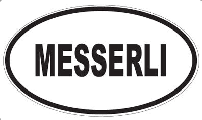MESSERLI - Oval Sticker