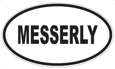 MESSERLY - Oval Magnet
