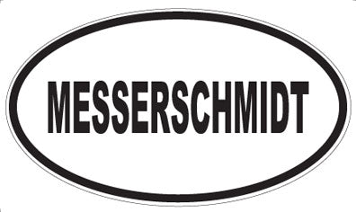 MESSERSCHMIDT - Oval Magnet