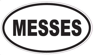 MESSES - Oval Sticker