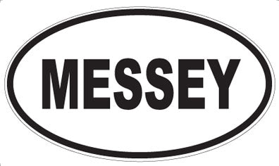 MESSEY - Oval Sticker