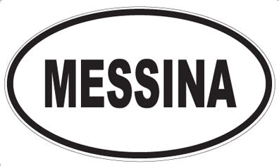 MESSINA - Oval Sticker