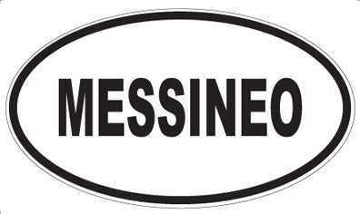 MESSINEO - Oval Magnet