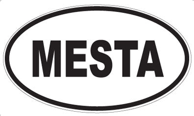 MESTA - Oval Sticker
