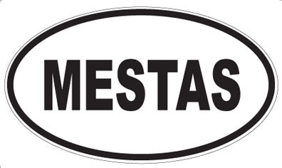 MESTAS - Oval Sticker