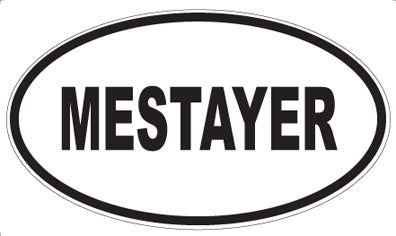 MESTAYER - Oval Sticker