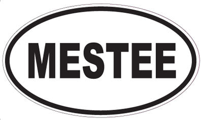 MESTEE - Oval Sticker