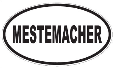 MESTEMACHER - Oval Sticker