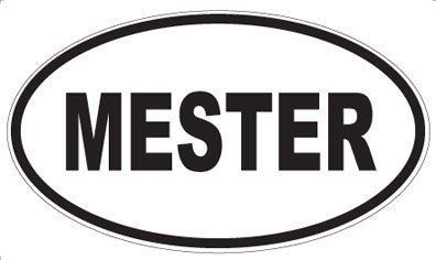 MESTER - Oval Magnet