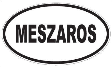 MESZAROS - Oval Magnet