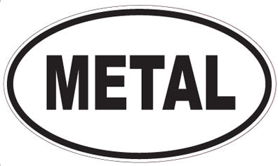 METAL - Oval Magnet