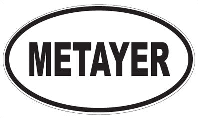 METAYER - Oval Sticker